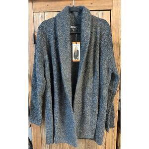Buffalo David Bitton Boucle Cardigan Women Size XXL Gray Casual 149651 NWT